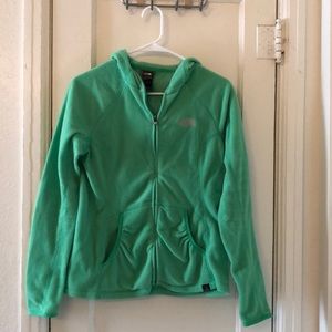 North Face Polartec Fleece Zip-Up Hoodie